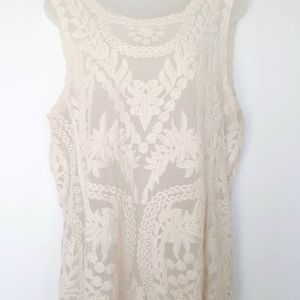 Women's Express Brand Lace/Vintage Tank